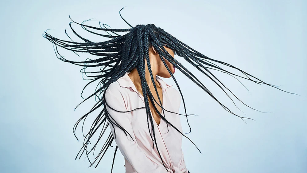 Goth Dreadlocks auf dem Haar