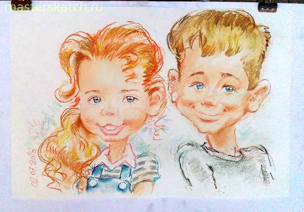 Freundliche Karikatur für Kinder