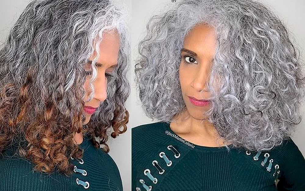 Limettengraues Haar färben