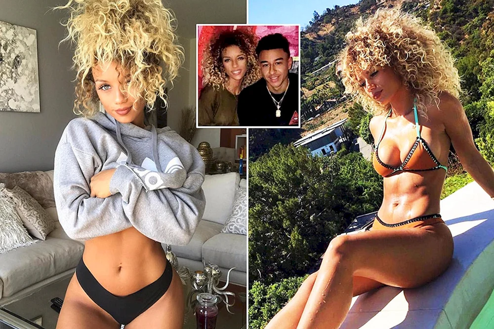 Jenna Frumes und Jesse Lingard