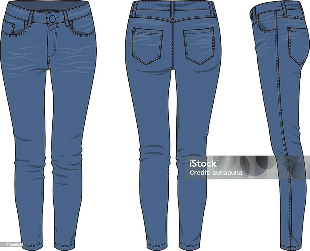 Jeans-Skizze Jeans