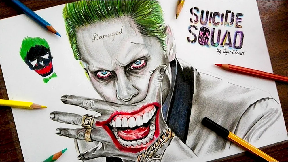 Joker aus dem Hit Ledger zum Zeichnen
