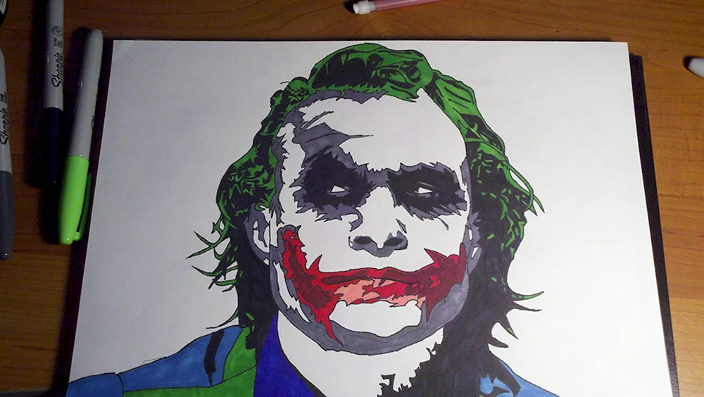 Joker Bleistiftzeichnung