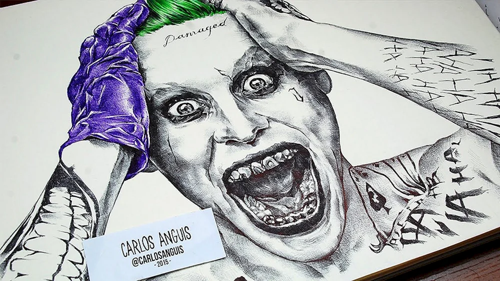 Joker Bleistiftzeichnung