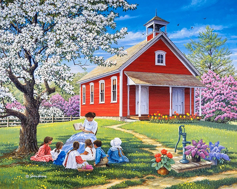 Frühlingsdorf John Sloane.