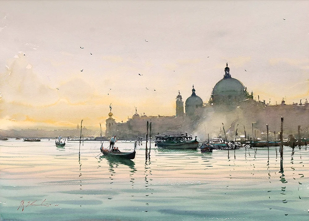 Joseph Zbukvich Aquarell