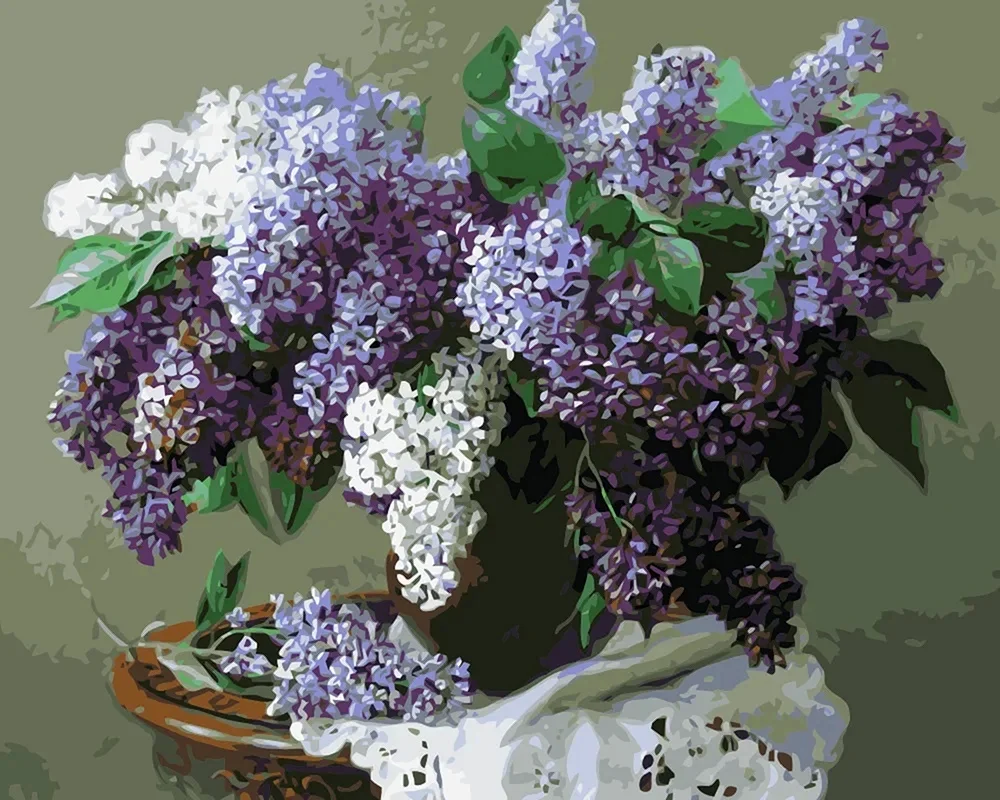 E. Panov lilac in einem Krug