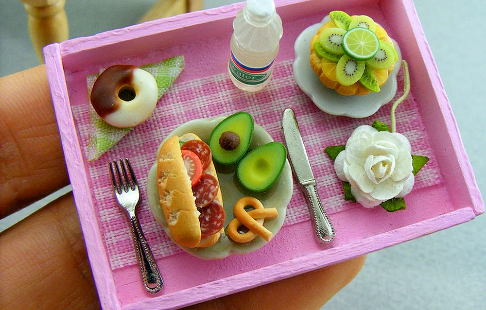 Polymer Knete Barbie Futter