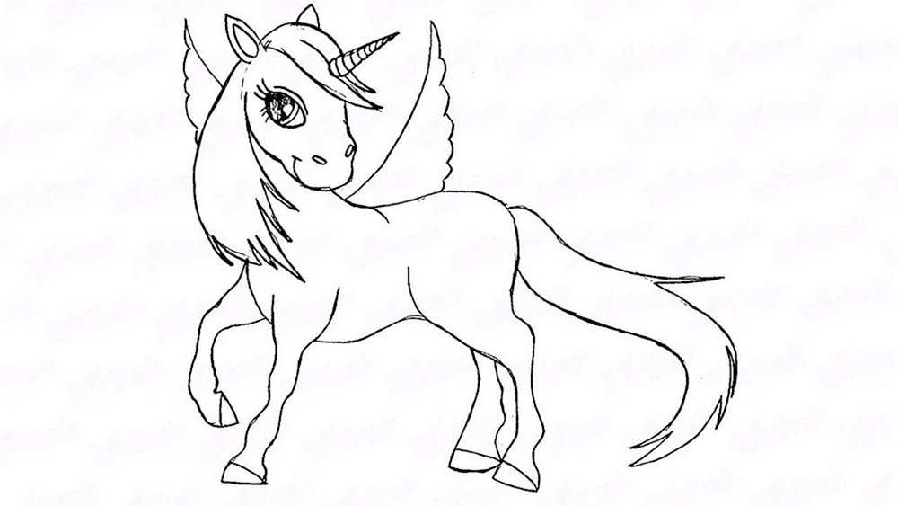 Einhorn Zeichnung