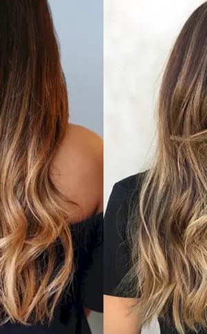 Gebleichte Haare