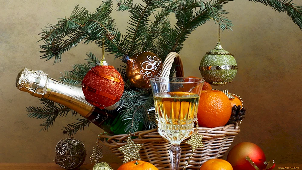 Schöne Neujahrsstillleben