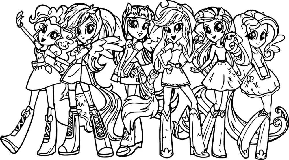 Equestria gerls ausmalen