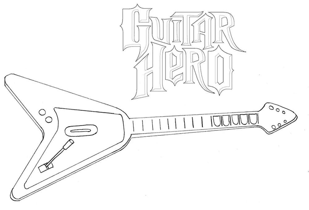 Gitarre Zeichnung