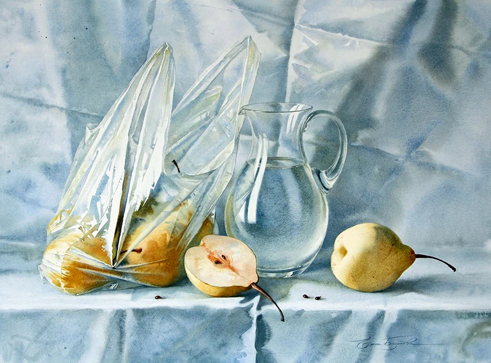 Akademisches Rangtasvir-Stillleben-Aquarell