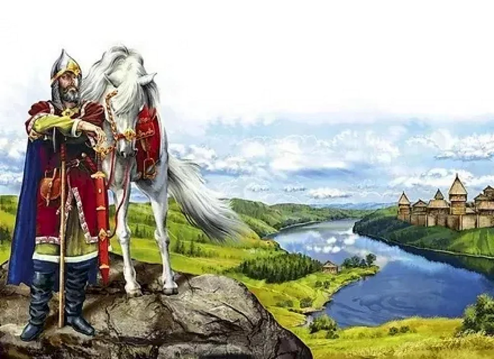 Die Drei Bogatyrs gehen zu Pferd 2015