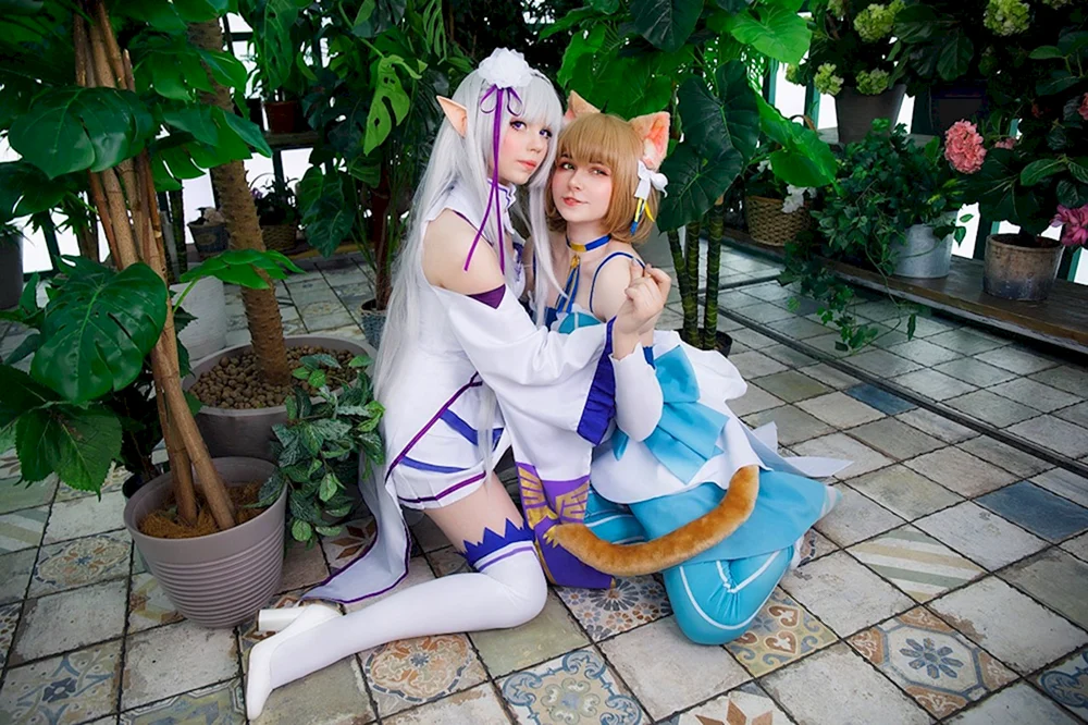 Emilia Re Zero cosplay