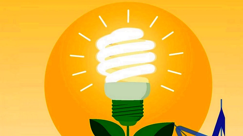 Energiesparender Hintergrund auf transparentem Hintergrund