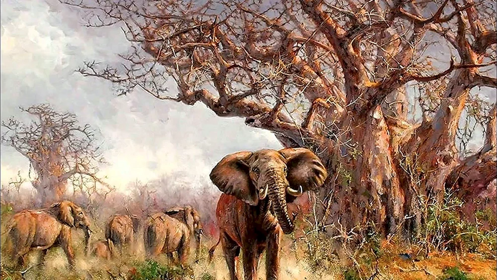 Afrikanische Motive in der Malerei