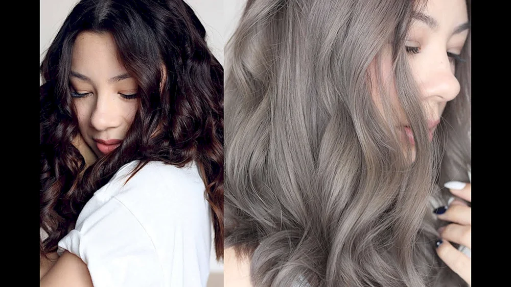 Eschbraune Haarfarbe