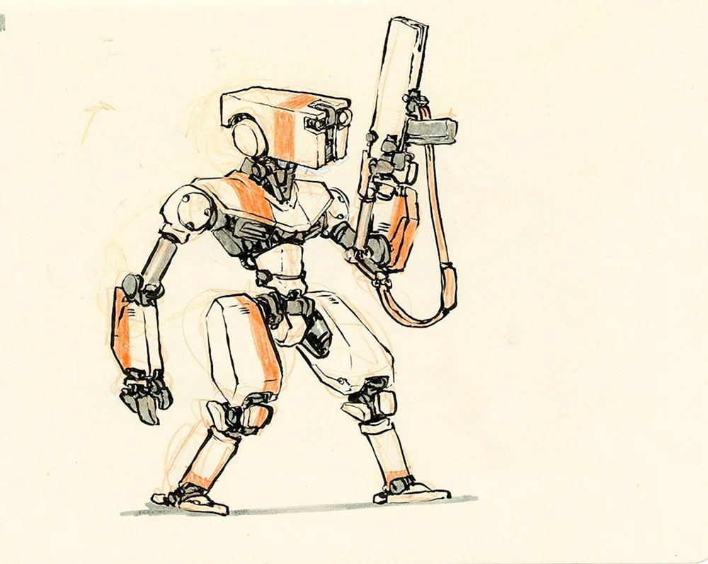 Roboter Seite Vektor