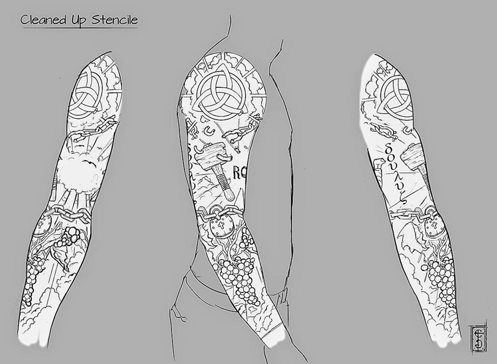 Ärmel-Tattoo-Skizzen