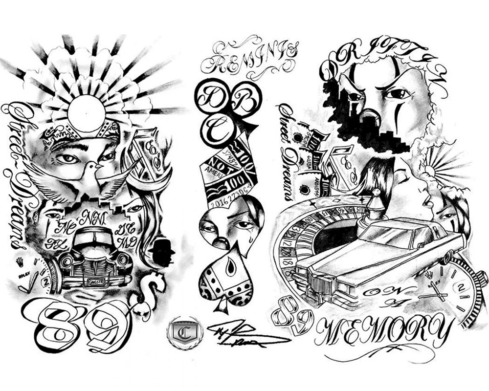 Ärmel-Tattoo-Skizzen