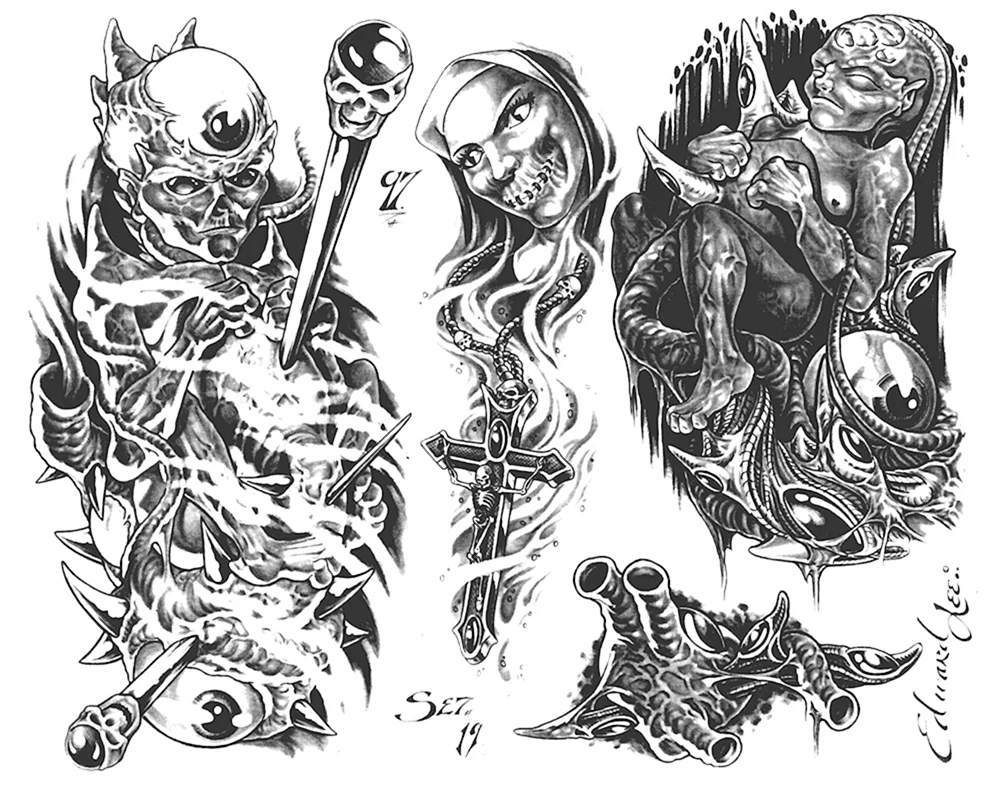 Ärmel-Tattoo-Skizzen