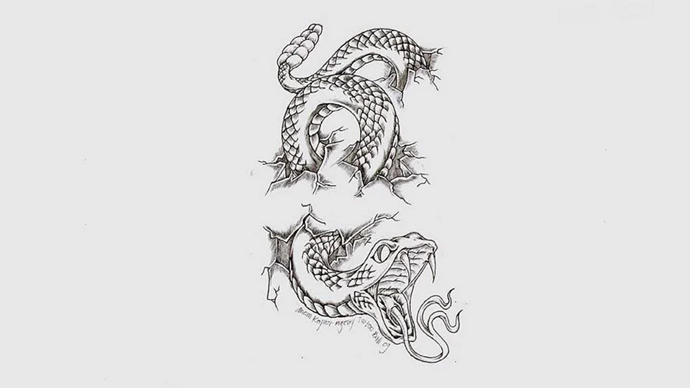 Schlangen-Tattoo