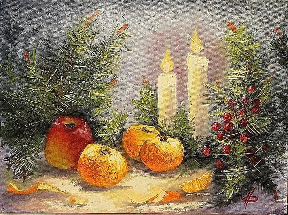 Schöne Neujahrsstillleben