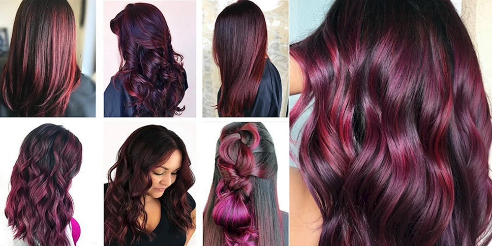 Burgund Mahagoni Burgund Haarfarbe