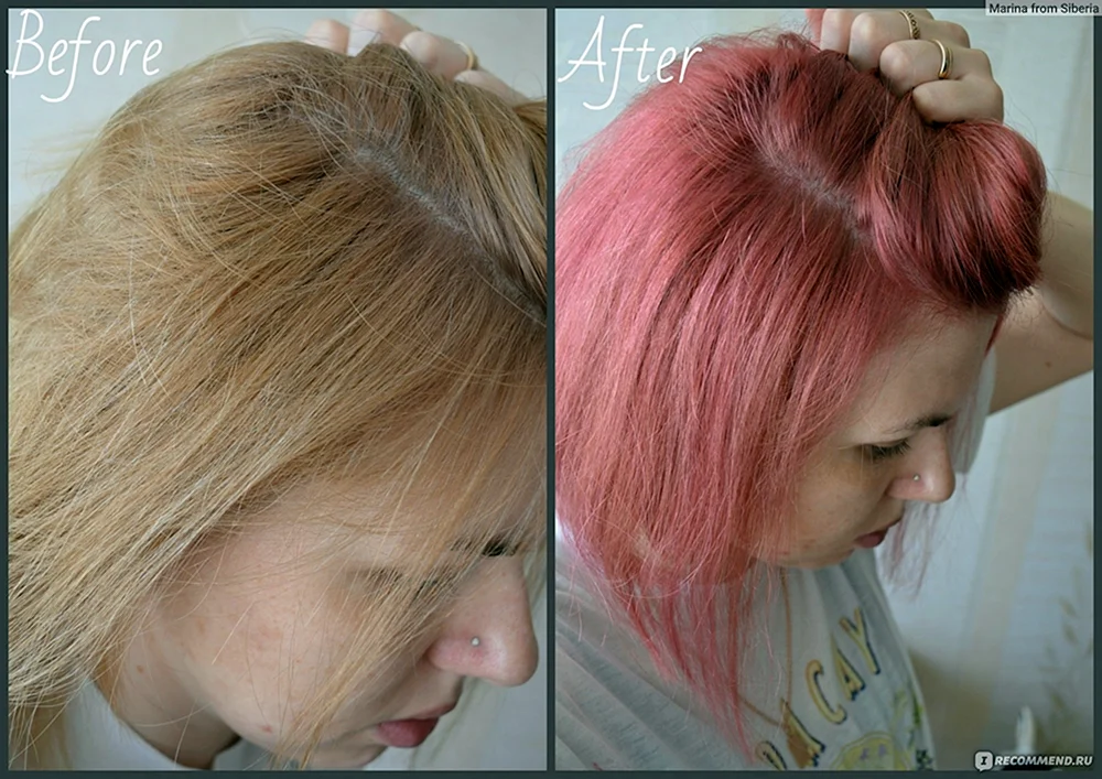 Matrix färbt rose gold