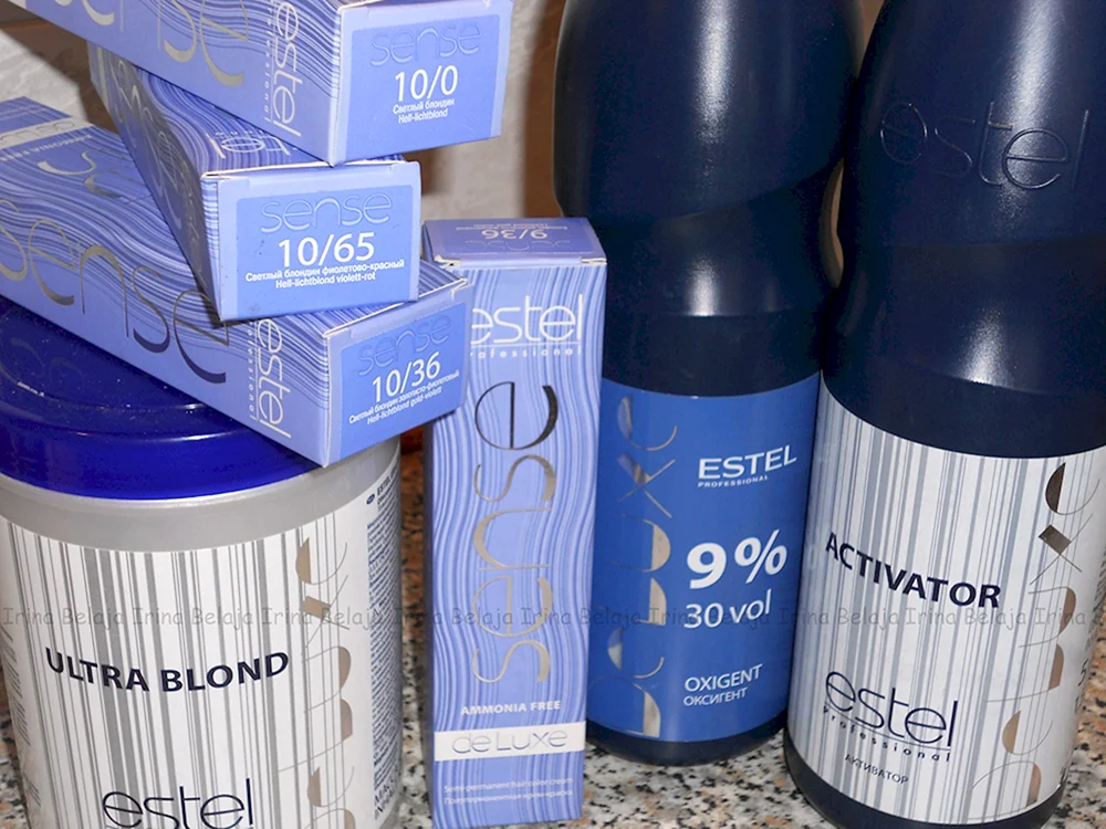 Estel blauer Farbstoff