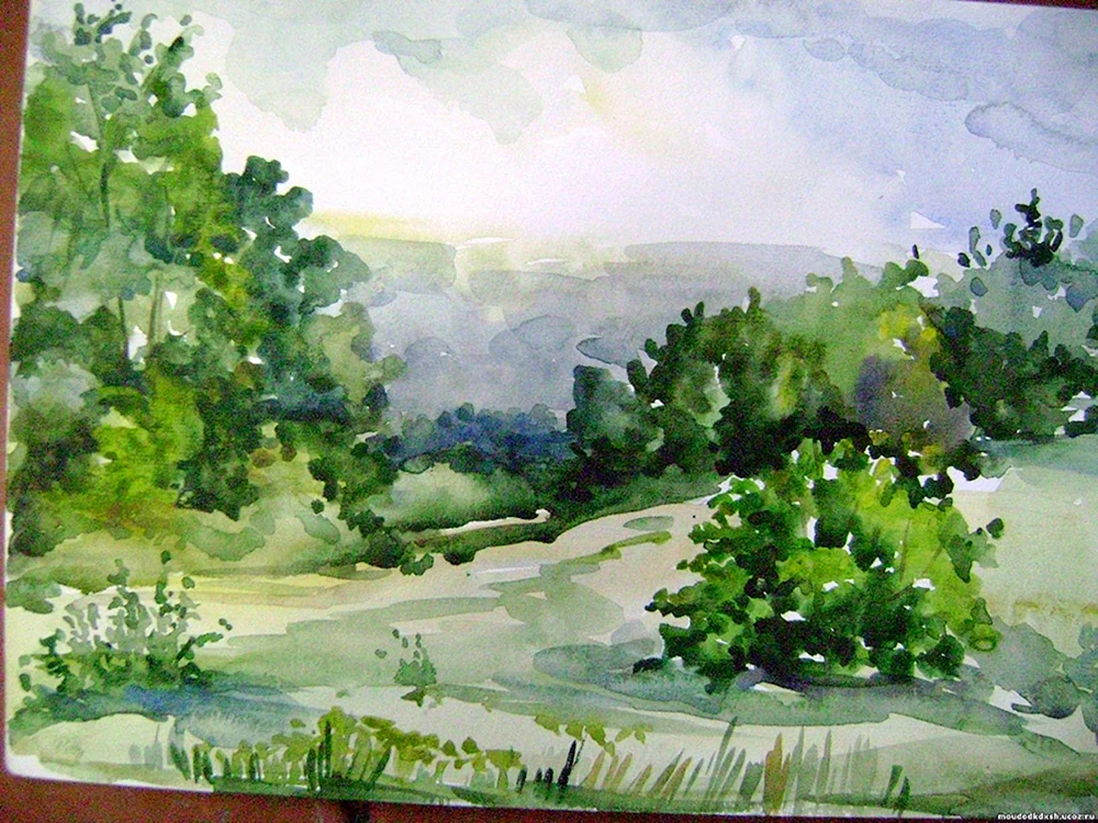 Plenum Aquarell Etüden mit Perspektive