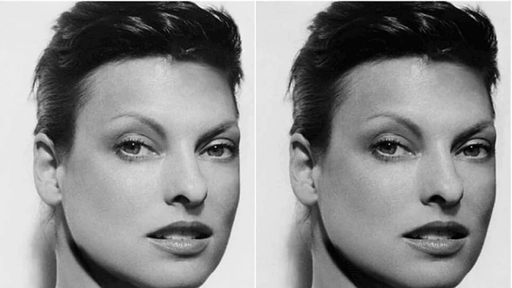 Linda Evangelista in ihrer Jugend