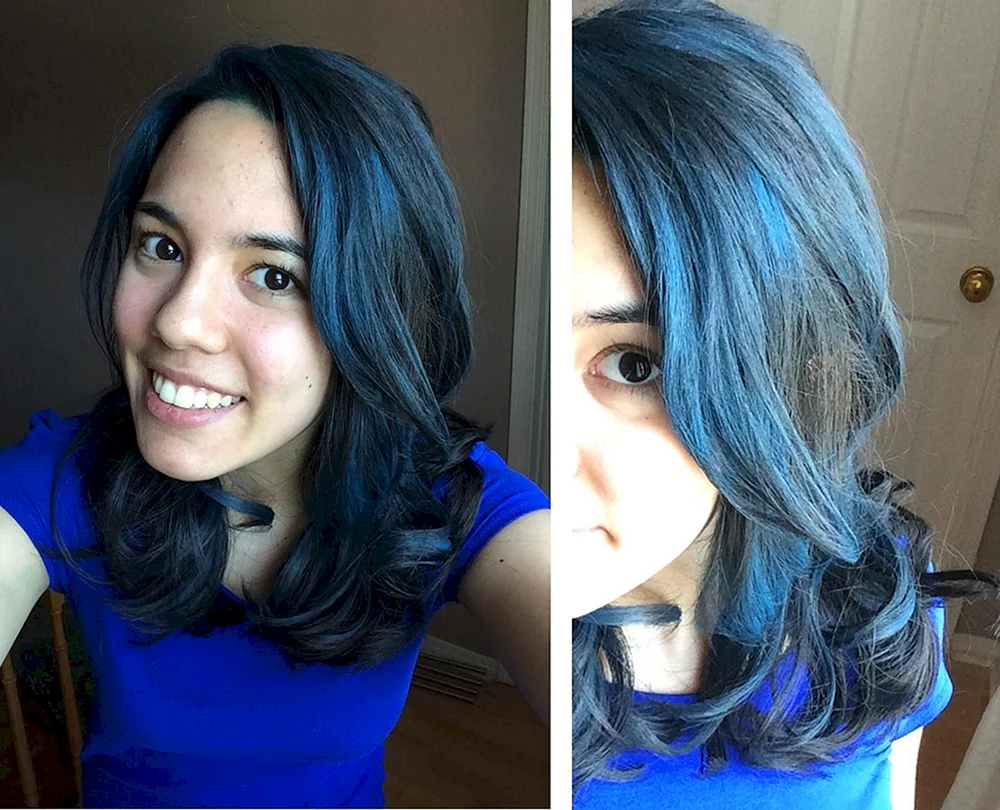 Evelon blue hair