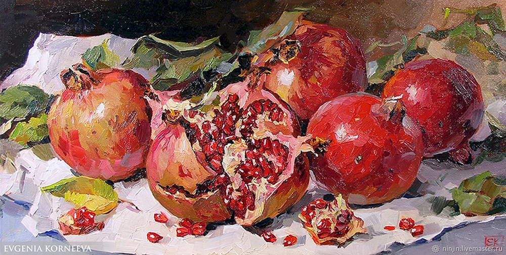 Igor Gribanov Künstler Granatapfel
