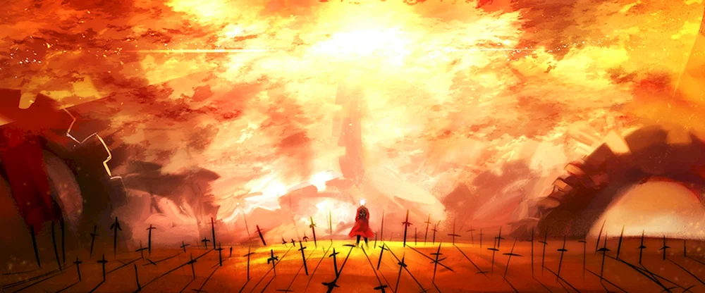 Fate Unlimited Blade arbeitet Hintergrund