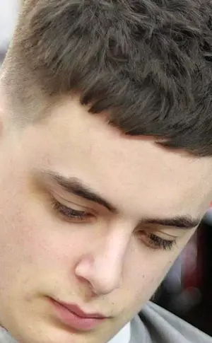 Fade cropped haircut