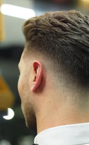Fade Halbsteckfrisur