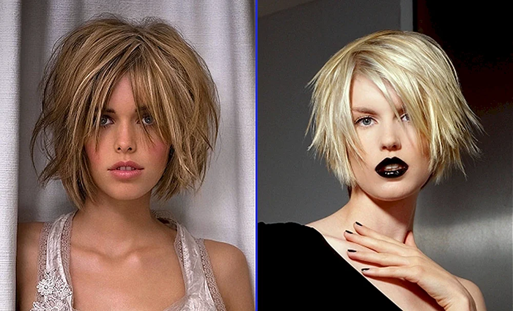 Gestufter Messy Bob Kaskad