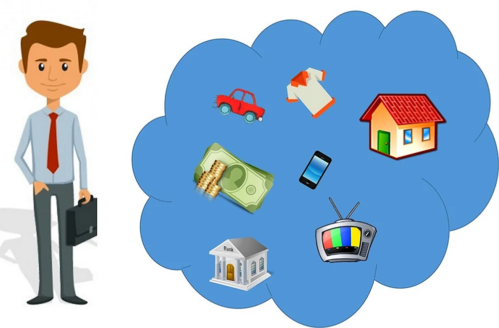 Finanzielle Bildung Illustration