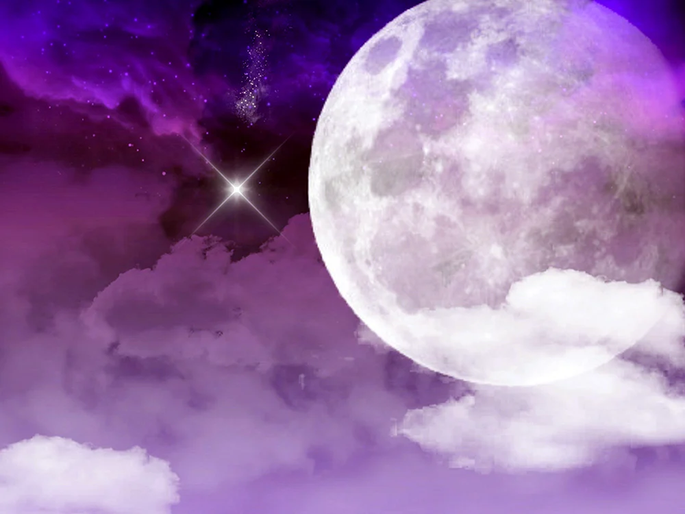 Mond am Himmel