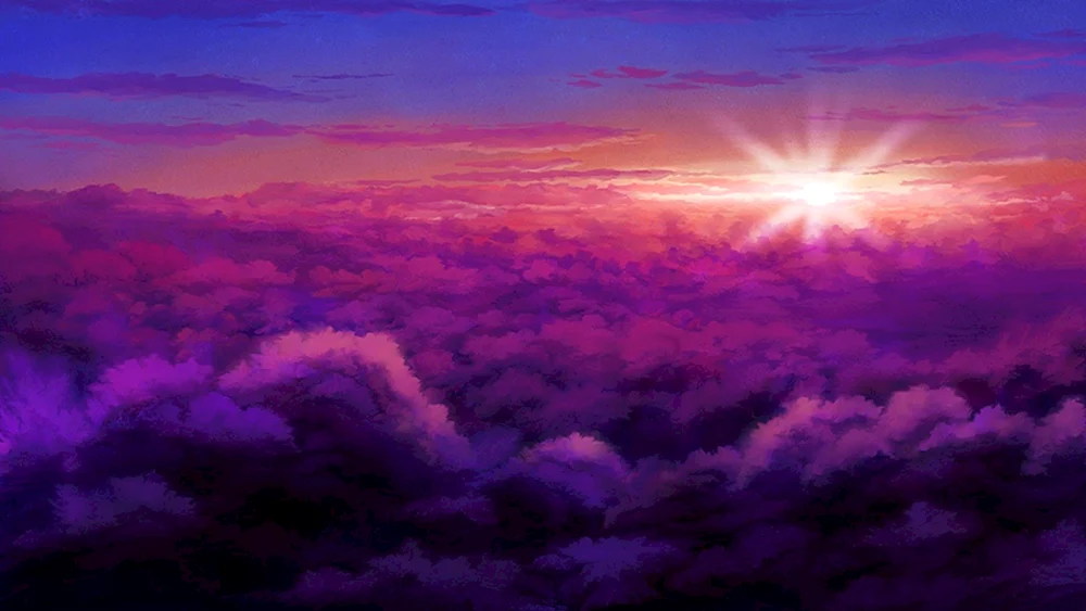 Violetter Himmel