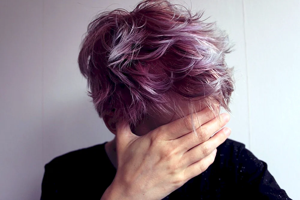 Lila Haare