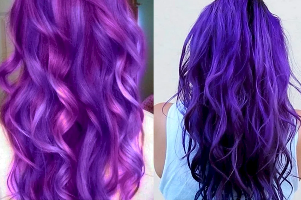 Violette Haare
