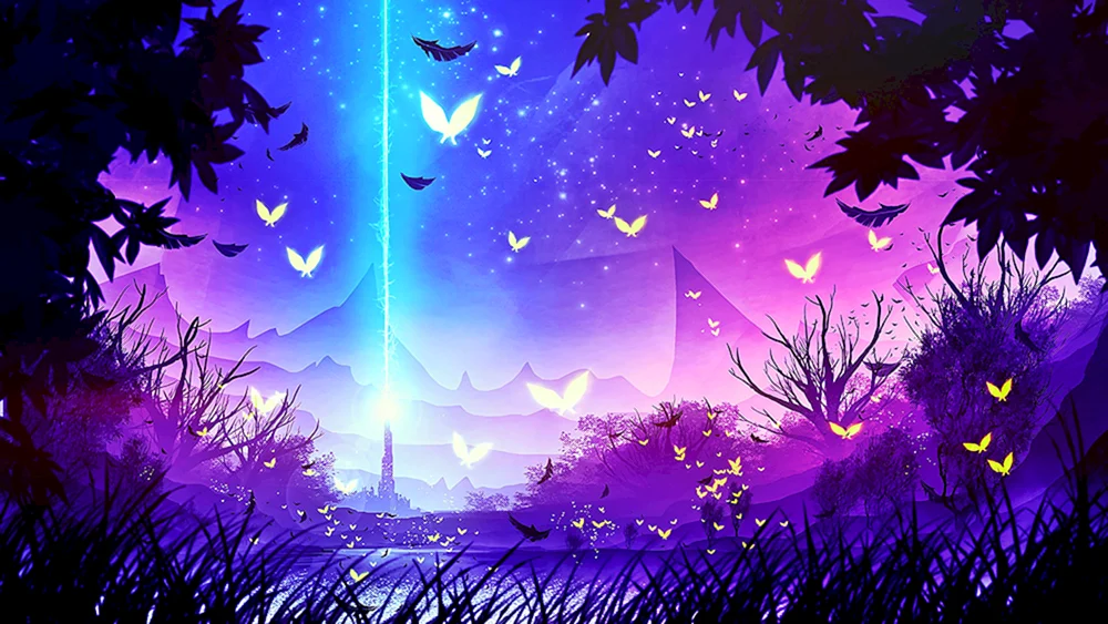 Violetter Wald