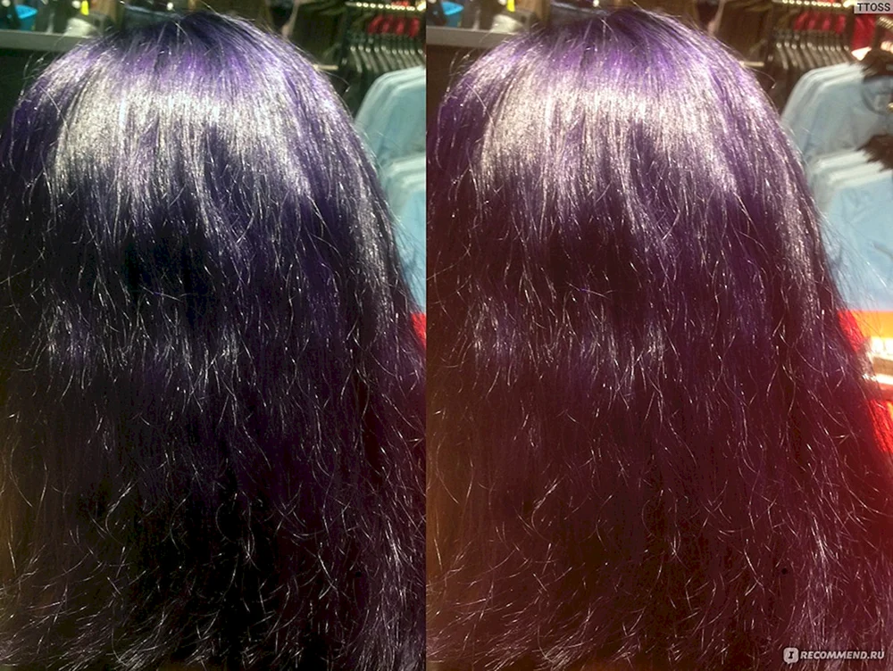 Lila Shampoo für dunkles Haar