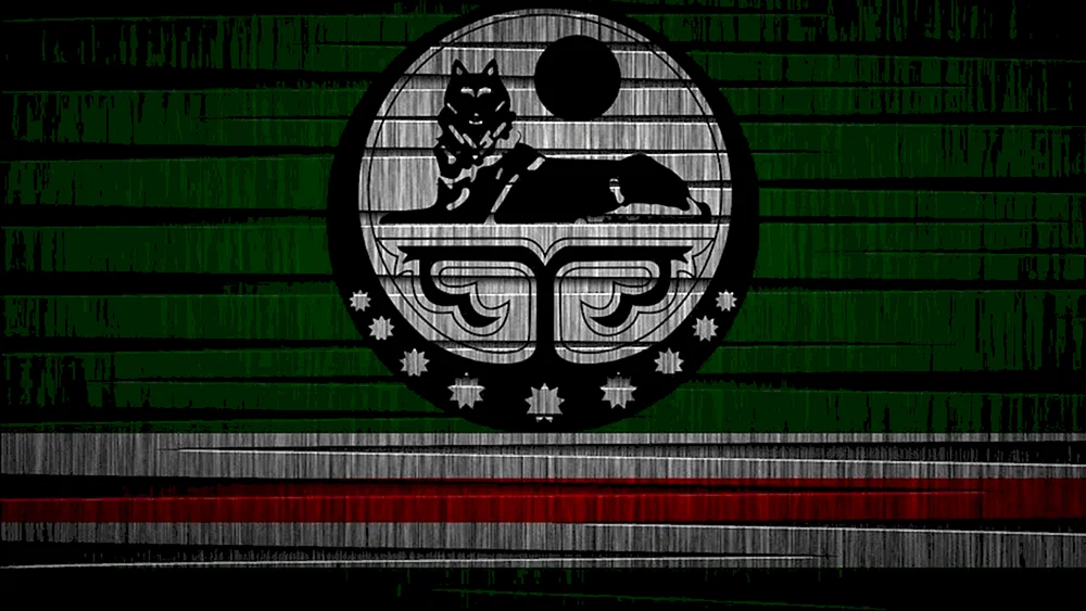 Flagge von Tschetschenien und Ichkeria