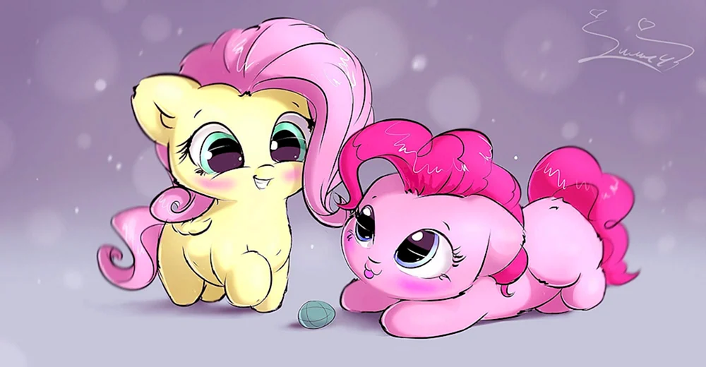 Fluttershy und Pinkie Pie Kunst