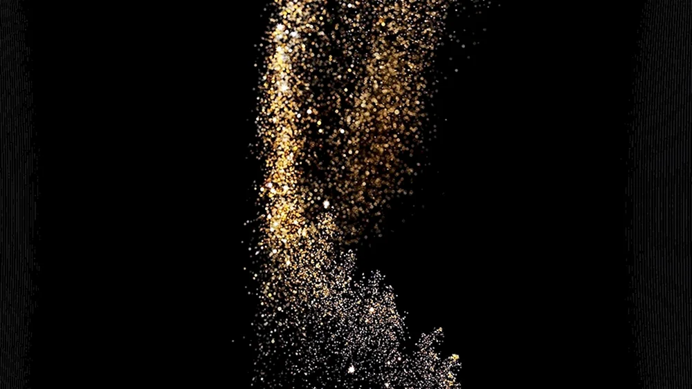 Glitter schwarz mit Gold
